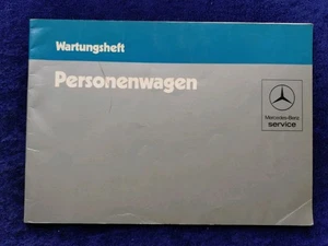 Mercedes Benz Wartungsheft W 126 123 107 201 Personenwagen 10.1982 - Picture 1 of 6