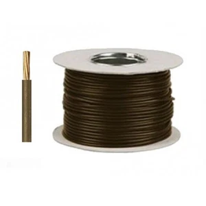 Brown 2.5mm Cable Single Core 6491X Round Conduit Wire Wiring, Sockets, Power - Picture 1 of 1