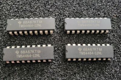 4 x Chip DRAM TMS4464-12 64Kx4 bits - ZX Spectrum +2A/2B, +3/3B. - Imagen 1 de 3