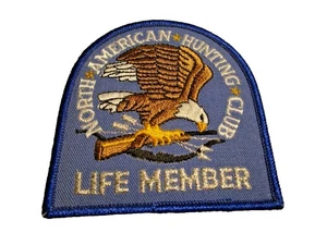 North American Hunting Club Life Member Blue Patch Vintage - Picture 1 of 3