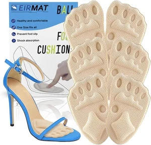 Metatarsal Pads Women, Ball of Foot Cushions for High Heel White - Picture 1 of 7