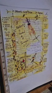 CHARLES BRONSON / SALVADOR ORIGINAL HANDSIGNIERTER ZITAT AUFKLEBER AUF JAHRESGESCHICHTE COA - Bild 1 von 4