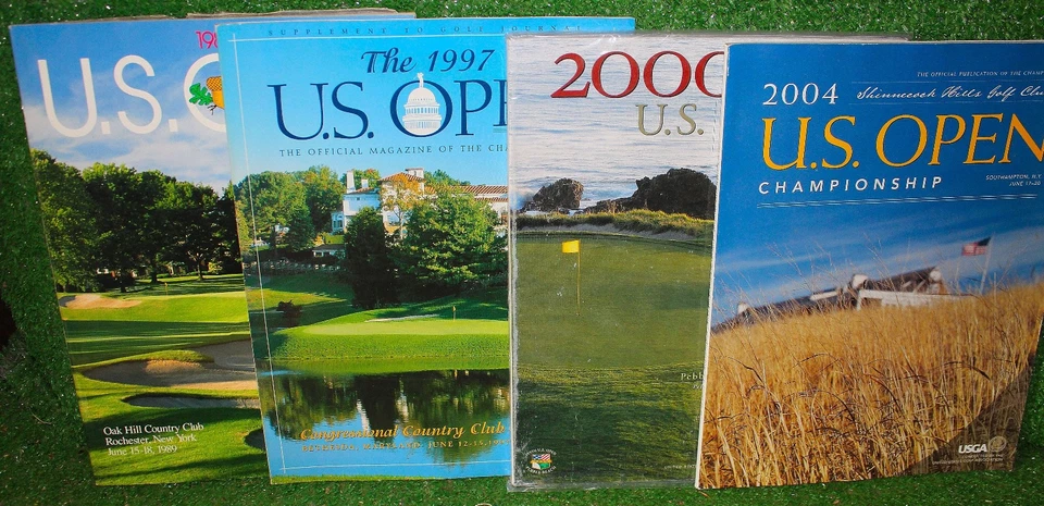 US Open Golf Championship Program Lote 5 1989 1997 2000 2009 Oak Hill Pebble Beac Foto 1 de 4