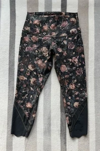 Lululemon Leggings Damen 6 Wunder Under Crop II Rose Special Edition Jakobsmuschel - Bild 1 von 6