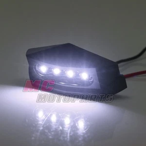 1x Iluminación de luz blanca de matrícula de aluminio para motocicleta universal - Imagen 1 de 3