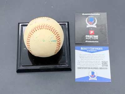 Béisbol Pee Wee Reese Beckett Autenticado Firmado Automáticamente (BB56009) Foto 1 de 3