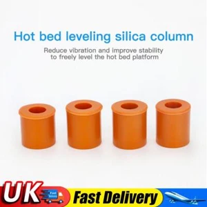 Silicone Hot Bed Leveling Columns for Creality CR-10 10S 10 V2 10 Mini 4 Pack UK - Afbeelding 1 van 7