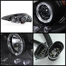 Faros proyectores Spyder para Scion TC 08-10 LED halo - LED reemplazables negros Foto 1 de 4