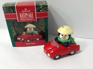 NUOVO!! Hallmark Keepsake Ornamento "Polar Sport" Ornamento 1990 - Foto 1 di 2