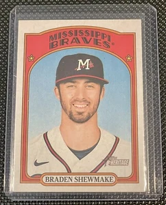 2021 Topps Heritage Minor League Braden Shewmake Flip Stock /25 108 Braves - Picture 1 of 2