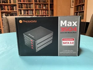 Thermaltake Max 3504 4 x 2.5" or 3.5" SAS SATA 3.0 HDD SSD Mobile Rack * NEW * - Picture 1 of 8