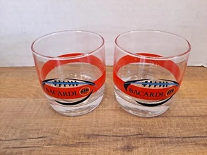 2 NFL Carolina Panthers blau schwarz Vodka Bacardi Schnaps Bier Gläser Becher SCHÖN - Bild 1 von 2