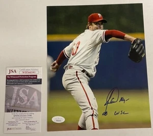 Jamie Moyer Autographed 8x10 Photo JSA Witness Cert World Series Inscription - Picture 1 of 2