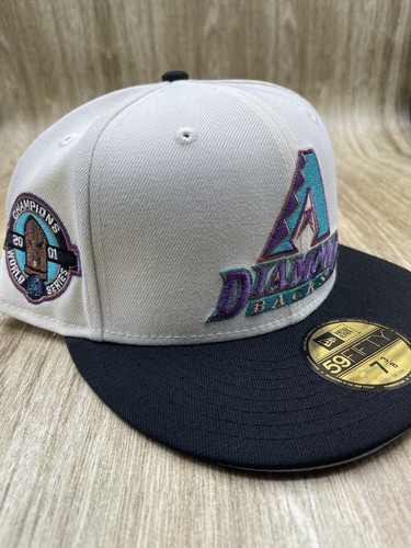 Arizona Diamondbacks off-white 2001 WS side patch 7 1/4 new era | eBay