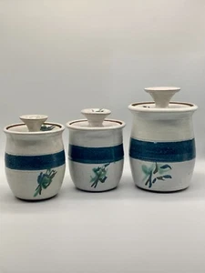 Homer Alaska 1991 Edith Parson Keramik Kanister Set - 3er Set - Bild 1 von 19