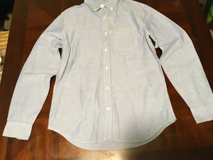 Mens Gap Long Sleeve Dress Shirt Blue Size Small - Picture 1 of 7