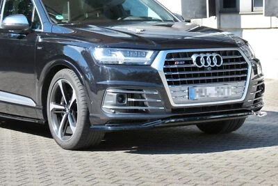 Cup Spoilerlippe Front Ansatz passend für Audi SQ7 / Q7 S-Line Mk.2 schwarz Hoch - Bild 1 von 4