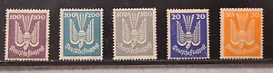 Germany 1924 Pigeon Airmails, 20M-300M, MNH/MVLH-F/VF. - Picture 1 of 2