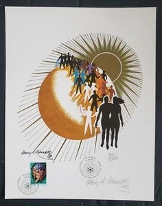 PINTURA IMPRESA FIRMADA HENRY BENCSATH (1909-96) EE. UU. WFUNA UN NACIONES UNIDAS/1000 - Imagen 1 de 2