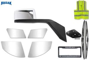 Kit de montaje derecho espejo retrovisor capó cromado + embellecedores compatibles con Volvo VNL 2016-2017 - Imagen 1 de 11