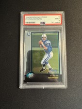 1998 Bowman Chrome PEYTON MANNING #1 Rookie RC Indianapolis Colts HOF PSA 9