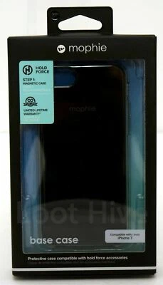 NEW GENUINE Mophie iPhone 7 Magnetic Base Case BLACK Protective Hold Thin Attach - Image 1 of 4