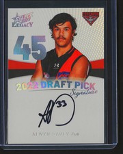 2023 Select AFL Legacy Alwyn Davey Jnr Draft Pick Signature Platinum #26/40