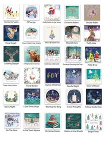 Charity Christmas Cards Various Designs *Free Postage* Packs of 10 16 X 16 Cm - Picture 1 of 61