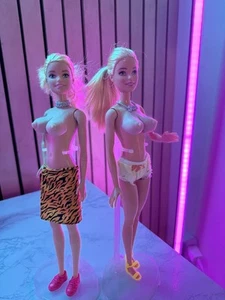 2013/2015 Barbie Dolls w/Altered-Nippled Body/Breast Implants /Barbie Duo - Picture 1 of 4