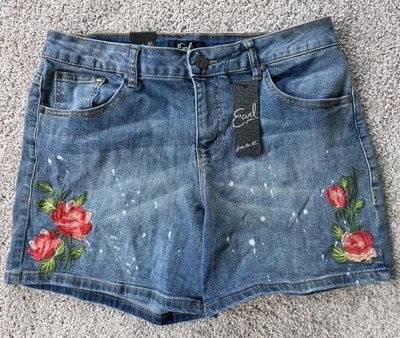 embroidered jean shorts Size 12 - Image 1 of 4