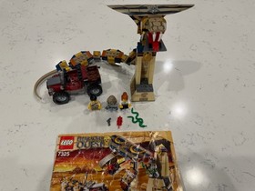 LEGO Pharaoh's Quest: Cursed Cobra Statue (7325) 99% Complete