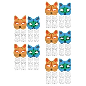 5 szt. Zestaw masek do kolorowania Miss Man Crafting Maski Zwierzę Maskarada Impreza - Zdjęcie 1 z 9