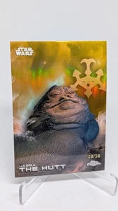 2025 Topps Chrome Star Wars Jabba The Hutt Gold /50 #62 - Bild 1 von 2