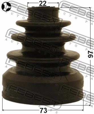 Fuelle FEBEST TOYOTA, LIFAN, LEXUS, eje de transmisión - 0115-GRX125 Foto 1 de 2