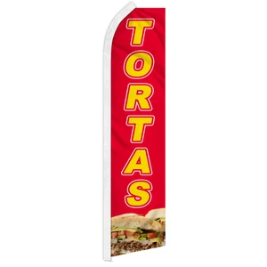 10 x TORTAS advertising super flag swooper banner business Mexican food sandwich - Picture 1 of 10