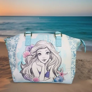 NWOT Loungefly Disney Sketch Ariel The Little Mermaid Blue Satchel Bag - Picture 1 of 13