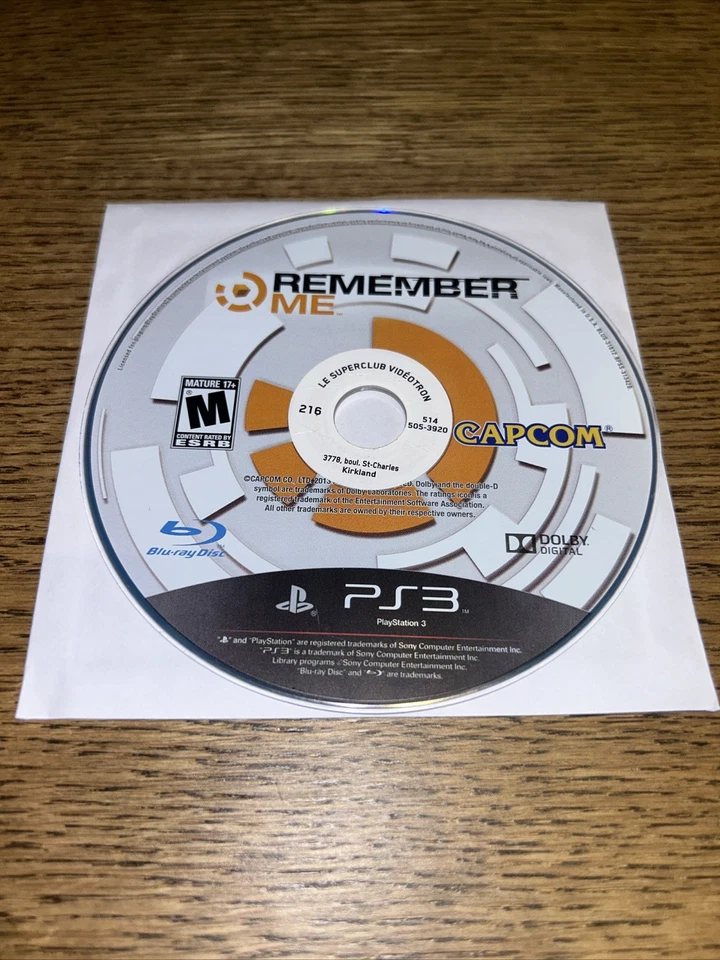 Remember Me Ps3 CC1M - Image 1 of 1