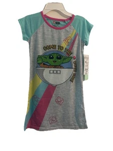 LEGO STAR WARS MANDALORIAN GIRLS NIGHTGOWN SLEEPWEAR PAJAMA. SZ 6x - Picture 1 of 7