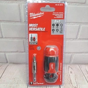 Milwaukee 48-22-2910 Comfort Grip Most Versatile Stubby 8-In-1 Multi-Bit Driver - Picture 1 of 5