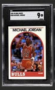 🔥 Pair Michael Jordan SGC 9 Lot 1989 Hoops #200 + AS #21 | NBA Bulls GOAT Mint - Picture 1 of 4