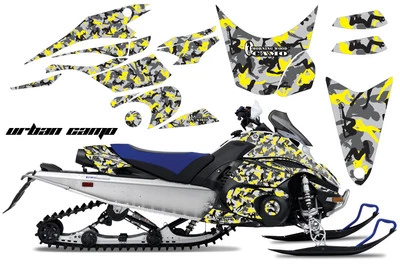 Snowmobile Graphic Decals Stickers For Yamaha FX Nytro 08-14 URBANCAMO Y - Image 1 of 3