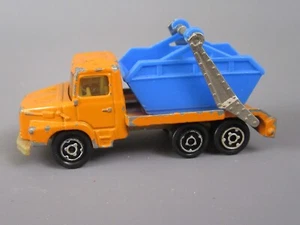 B584 Vintage 1975 Majorette 222 France Scania Ls 140 Multi Benne Orange 1:100 - Picture 1 of 12