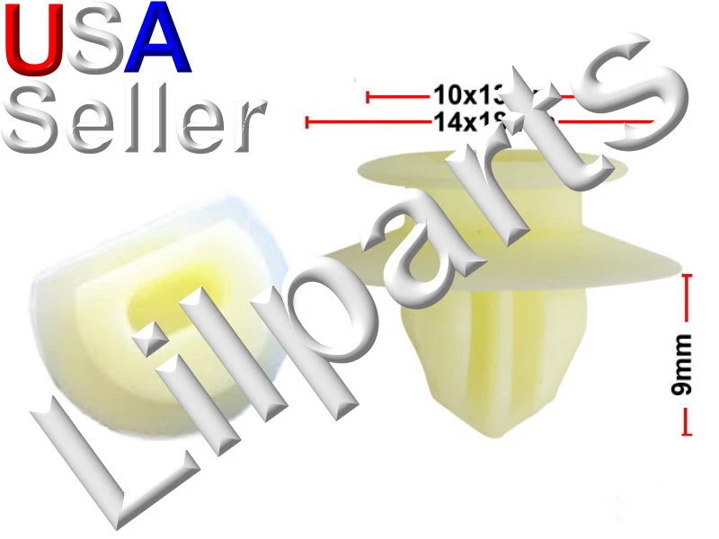 LILPARTS GM 88969790 Toyota 75867-21010 Fender Flare Retainer Clip Pontiac Vibe Echo