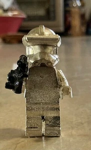 lego clone commander mini figure, sterling silver, 1.4 Troy ounces - Picture 1 of 5