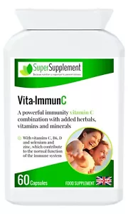 Super Supplement Immune System Booster Vitamin B6 C D E Zinc All-in-1 UK Made   - Picture 1 of 9