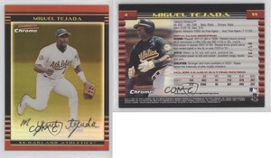 2002 Bowman Chrome Gold Refractor /50 Miguel Tejada #4