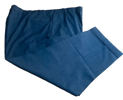 RIVIERA by JACK VICTOR Grey Wool Blend Cuffed Crew Flex Technology Size 54R - Image 1 of 4