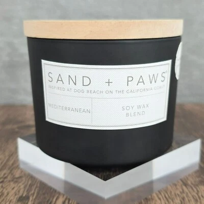 Sand & Fog Paws 2 Wick Candle Soy Wax Blend Mediterranean Odor Neutralizing 12oz - Image 1 of 4