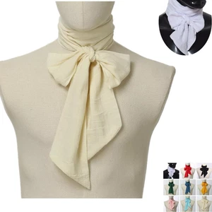 Victorian Mens Cravat Renaissance Neckerchief Ascot Tie for Regency costume - Picture 1 of 24