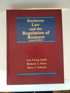 Business Law and the Regulation of Business by Mann, Smith & Roberts 1987 2nd Ad - Picture 1 of 4